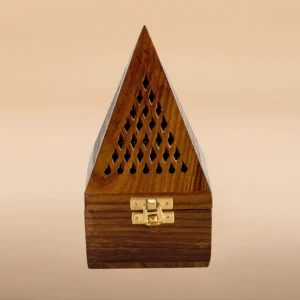 Räucherhäuschen Räucherpyramide groß aus Palisander Holz